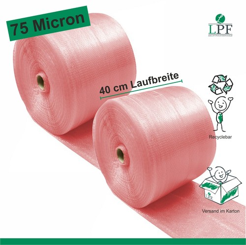 Luftpolsterfolie 75my 40cm - 2x,