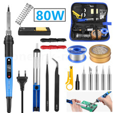 Lötkolben Set Lötset 80W Lötstation Temperatur Einstellbar Soldering Iron Wire