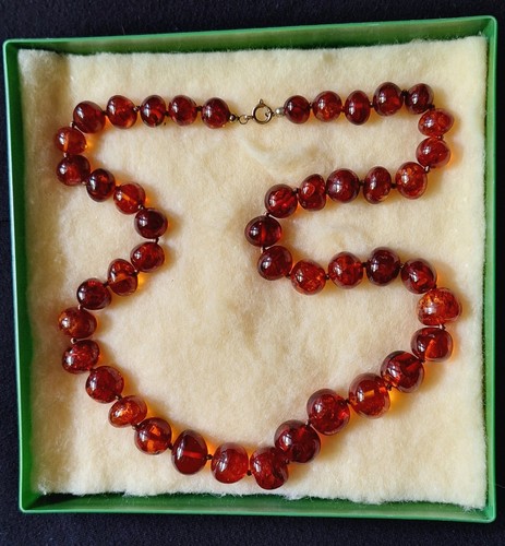 Edle bernstein kette kirsch - ,