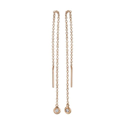 Diamant einfädler ohrringe - diamant,