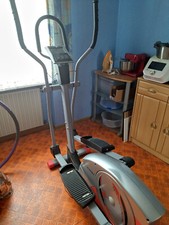 Christopeit CXM 6 Crosstrainer-Ergometer mit Induktionsbremssystem - Silber/Rot