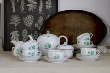 Herend Apponyi Green Teeservice für 6 Personen 21-tlg selten, neuwertig 
