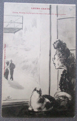 Französischer comic postkarte - comic,