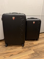 2 Stück Lamborghini Premium Handgepäck Koffer + Großer Koffer Gepäck Hartschale