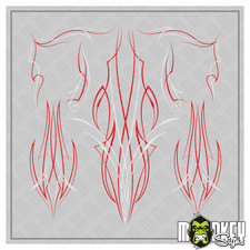 Pinstripe C Aufkleber Set