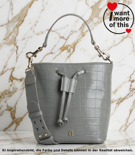 Aigner laura bucket bag - bag, croco