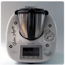 Wunschtext  Schaf Blumen Aufkleber Sticker für Thermomix TM5 TM 5 Tattoo TH364 