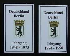 Berlin 2 Rückenschilder für Lindner Ringbinder siehe Fotos