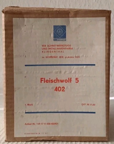 Fleischwolf typ 402 - fleischwolf, ddr