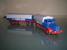 Wiking Büssing 8000 Pritschen-Lastzug Pritschenlastzug Phoenix Reifen 858 01 28