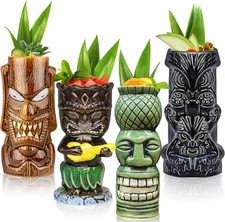 Tiki-Tassen, 4 Stück
