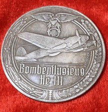 2.Weltkrieg Drittes Reich Medaille / Bomberflugzeug He 111
