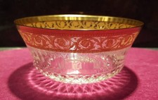 Saint Louis Thistle Gold, Sahneschale. Höhe ca 4,2 cm