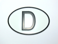 D-Schild Alu geprägt für VW