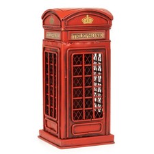 Blech-Deko Spardose Telefonzelle England rot Oldtimer Nostalgie RetroBlechmodell