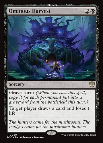 Mtg ominous harvest - ominous,