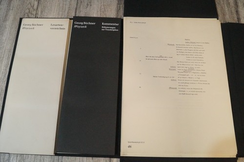Woyzeck faksimileausgabe der - woyzeck:,