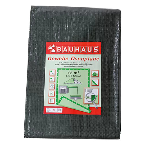 Bauhaus gewebe ösenplane 4x3 - bauhaus,