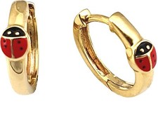 Ohrringe Creolen Marienkäfer
