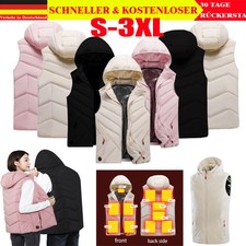 Damen Heizweste 11 Zonen USB Beheizbare Weste Heizjacke Beheizt Wärme Top S-3XL