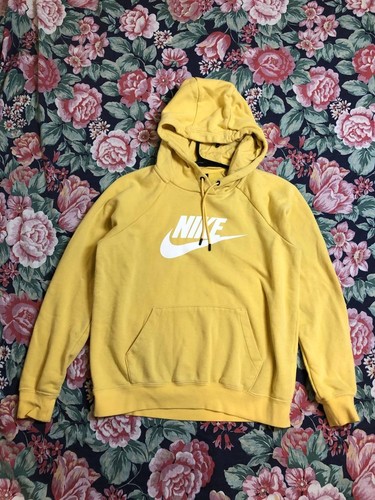 Nike gelb pullover hoodie - nike, s