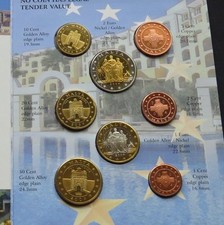REPUBLIK MALTA 2004 BU SET 2 - 1 EURO 50 CENT MUSTER ESSAI COMMONWEALTH