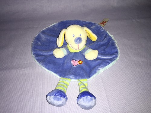Schmusetuch nicotoy hund blau - schmusetuch,