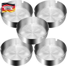 Edelstahl Aschenbecher 5er Set