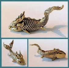 Messing figur drachenfisch - messing,