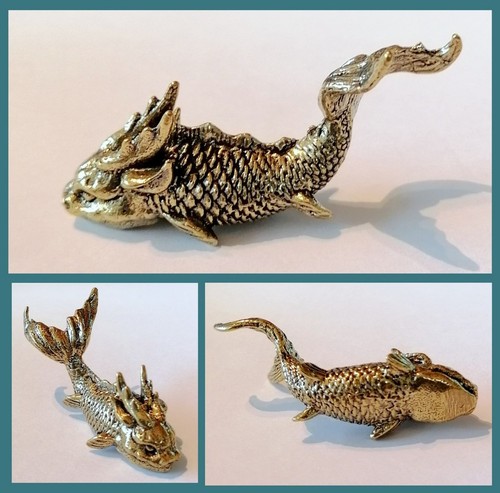 Messing figur drachenfisch - messing,