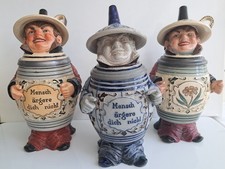 Figurenkrug Bierkrug Funnel Man (l) Top Rarität  0,5L  Reinhold Hanke um 1900