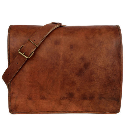 Leder messenger bag - leder, neu