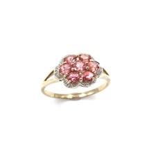 9ct yellow gold ring diamonds