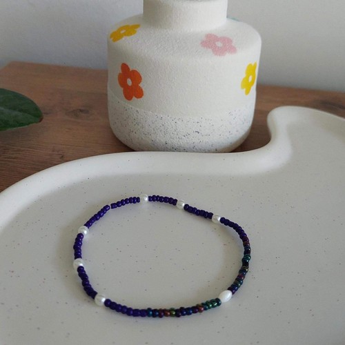 Perlenarmband bunt boho - , |