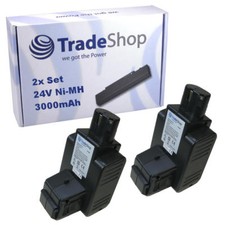 2x Trade-Shop Akku 24V 3000mAh