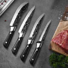 Küchenmesser Set 4-teilig Profi Messerset Edelstahl Hackmesser & Kochmesser