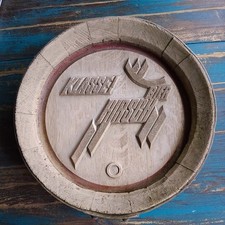 Fassboden Werbeschild aus