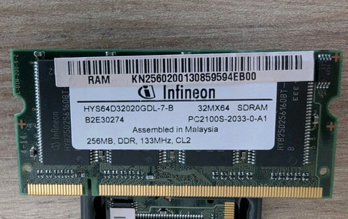 256mb infineon ddr1 pc2100s - infineon,