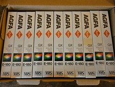 11  AGFA VHS-Kassetten -