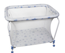 Plastimyr Rechteckiger Laufstall Sterne leicht klappbar