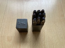 Vintage SCHLAGZAHLEN 3mm Oldtimer 0-9 Komplett