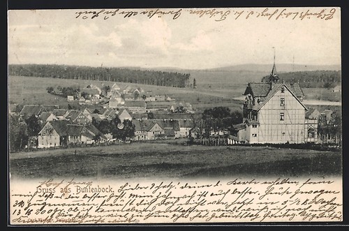 Ansichtskarte buntenbock - ansichtskarte,