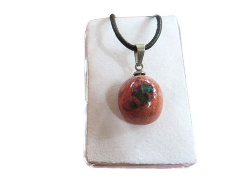 Feueropal cabochon anhänger - feueropal,