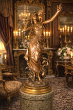 Bronzeskulptur auguste moreau - bronzeskulptur,