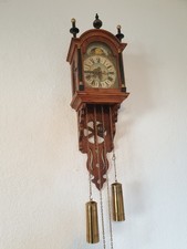Shippertje--Friesenuhr  mit MONDPHASE-Wuba  Wunderschöne  alte Uhr.
