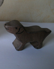 Holztiger Figur Hund Dackel