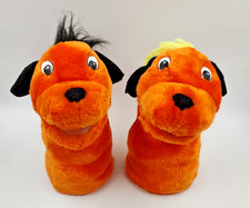 Fu & Fara Handpuppen 2er Set Plüsch Hund orange 27cm Kultfigur?Theater & Spaß?