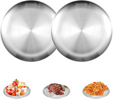 2 Stück Edelstahl Rundes