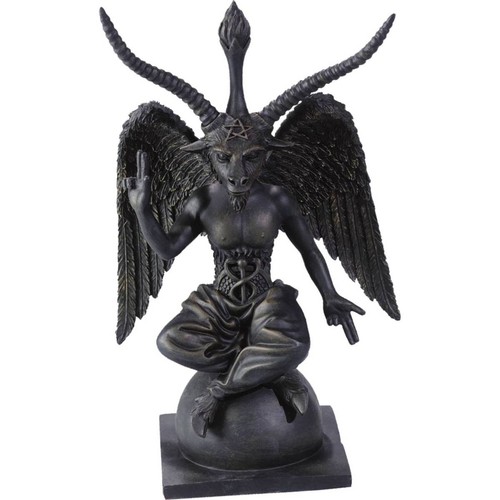 Baphomet sitzt auf einer kugel - baphomet,