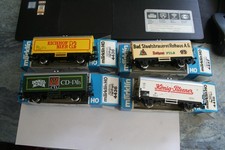 MÄRKLIN HO H0 4418 4420 4436 4437 VIER BIERWAGEN EICHHOF ROTHAUS  OVP!! BS408/32